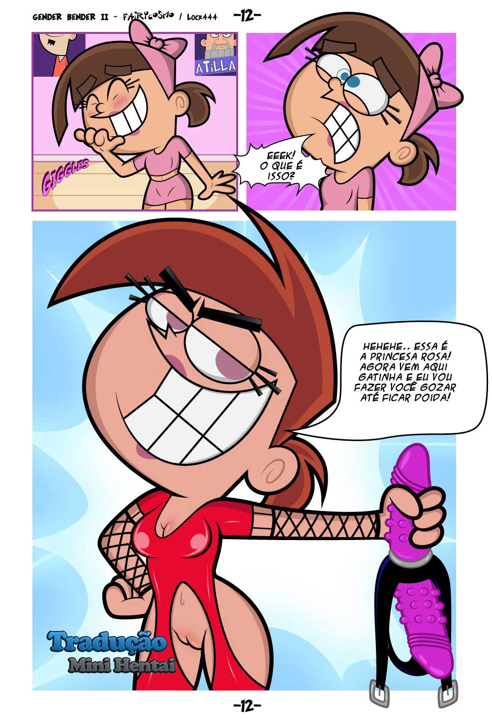 Gender Bender 02 Padrinhos Mágicos Quadrinhos Eróticos