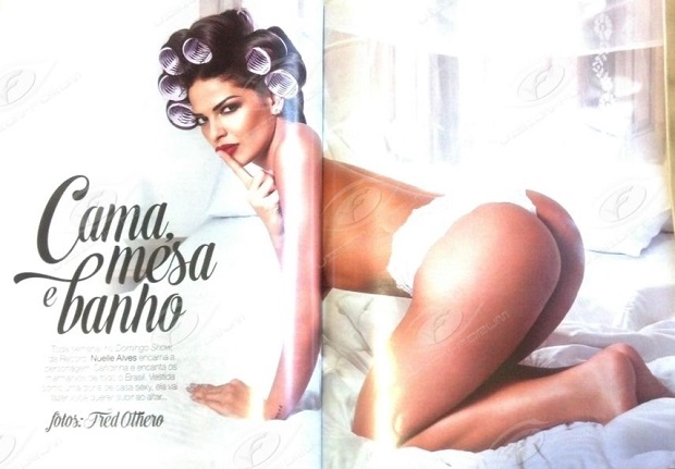 Nuelle Alves – A Dona Candinha pelada nua na Playboy 2015