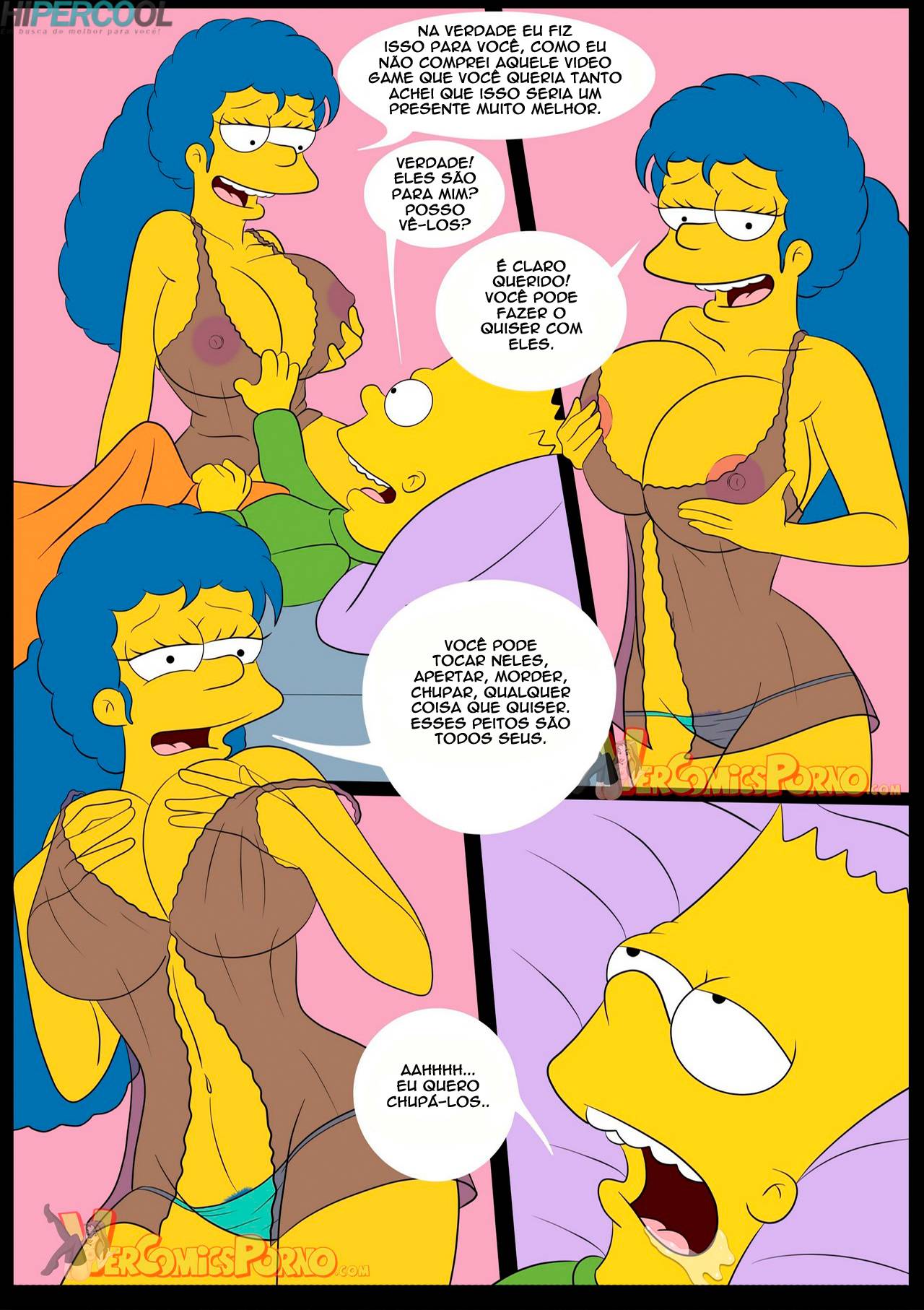 Os Simpsons Sexo Com Minha Mãe Quadrinhos Eróticos Revistasequadrinhos Free Online Hq