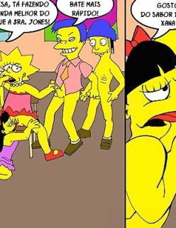 The Simpsons At School – Quadrinhos Eróticos