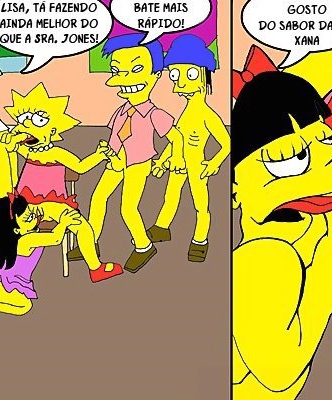 The Simpsons At School – Quadrinhos Eróticos