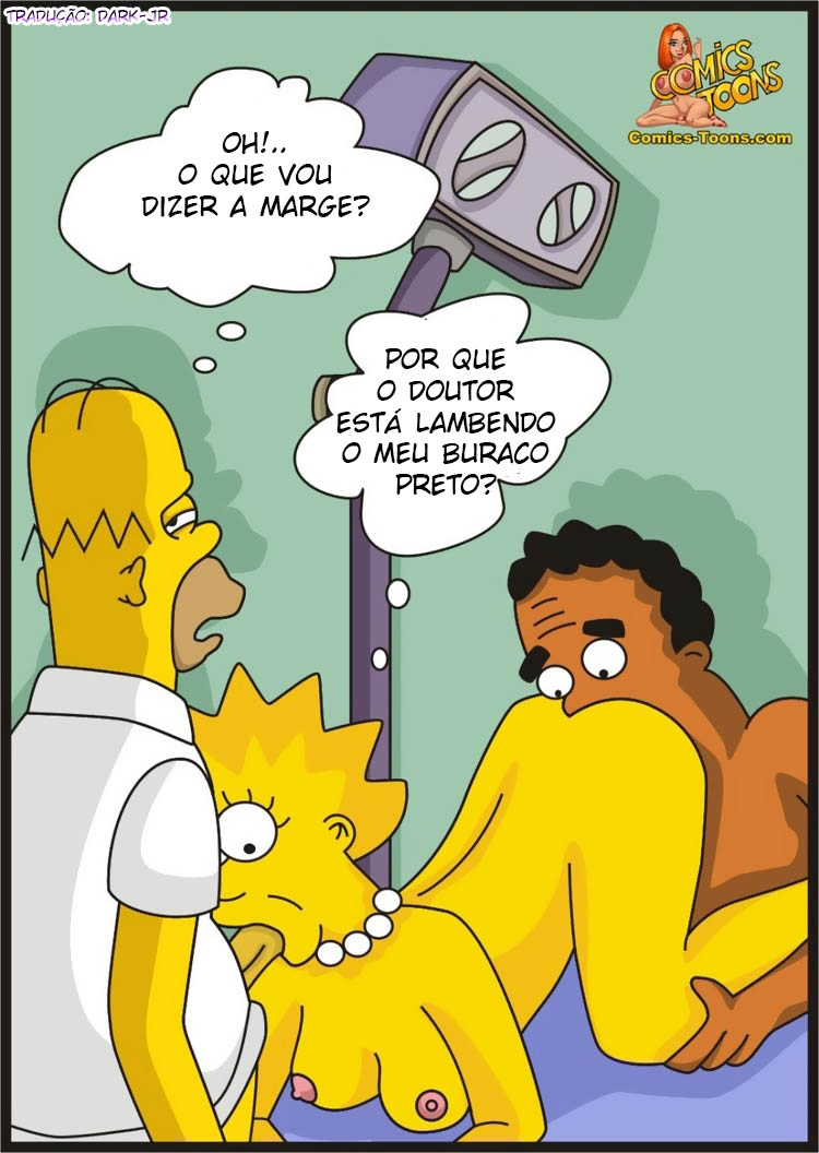 750px x 1056px - Levando a Lisa no Doutor â€“ The Simpsons â€“ Comics Quadrinhos ...