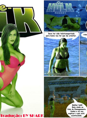 Mulher Hulk pelada na Ilha perdida – Comix