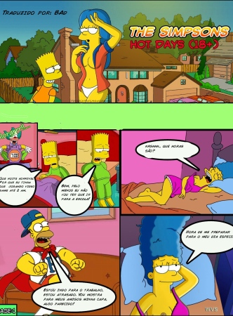 Os Simpsons – Hot days – Quadrinhos Eróticos