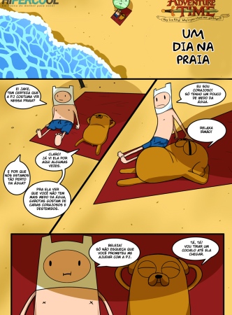 Hora de aventura – Um dia na praia – HQ Comics