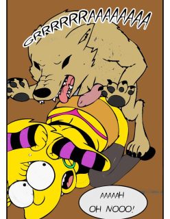 Lisa Simpsons violentada por um Cachorro – Zoo Comics