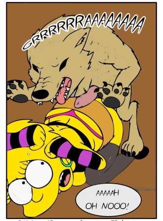 Lisa Simpsons violentada por um Cachorro – Zoo Comics