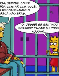 Visita da Lisa Simpsons- Sexo na Prisão