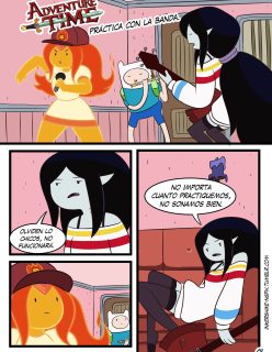 Practica con la banda (Adventure time) – Espanhol Comics