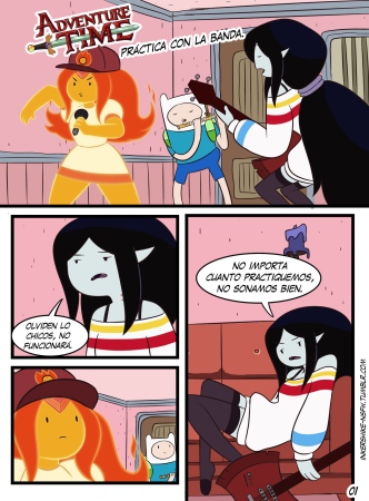 Practica con la banda (Adventure time) – Espanhol Comics