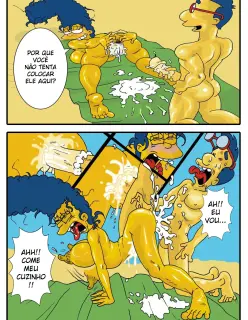 Milhouse fodendo a Marge – Beach Fun (The Simpsons)
