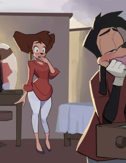 Peg x Max em Goof Troop: A Magia das Revistas Amugea