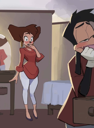 Peg x Max em Goof Troop: A Magia das Revistas Amugea